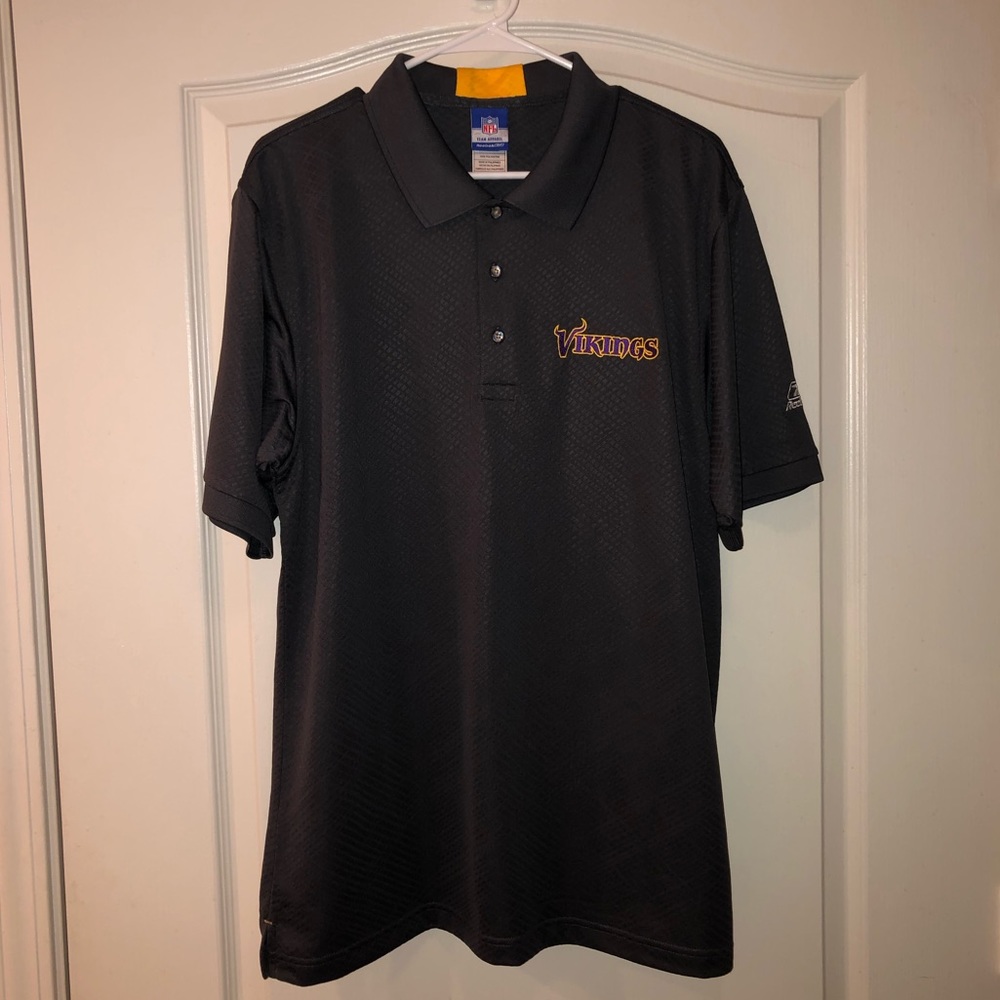 Minnesota Vikings Dark Gray Polo